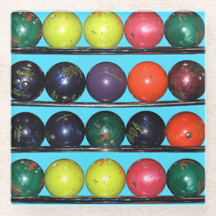 Bowling Blitz Glass Coaster