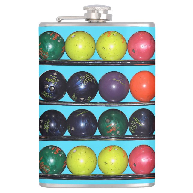 Bowling Blitz  Hip Flask (Front)