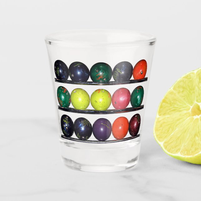 Bowling Blitz  Shot Glass (Front)