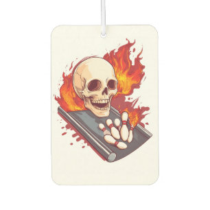 Bowling Bones � Funny Sports Skull Air Freshener