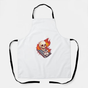 Bowling Bones � Funny Sports Skull Apron