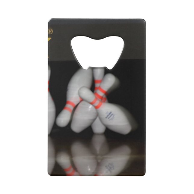 Bowling Bottle Opener Credit Card Bottle Opener (Front)