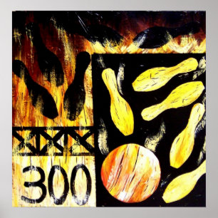 BOWLING BOWL STRIKE CANVAS PRINT by Teo Alfonso