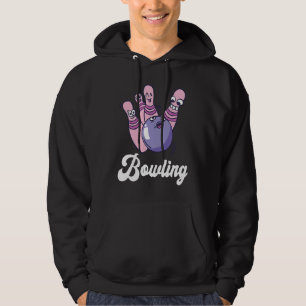 Bowling Bowler Funny Bowling Bowling Pin Strike Bo Hoodie