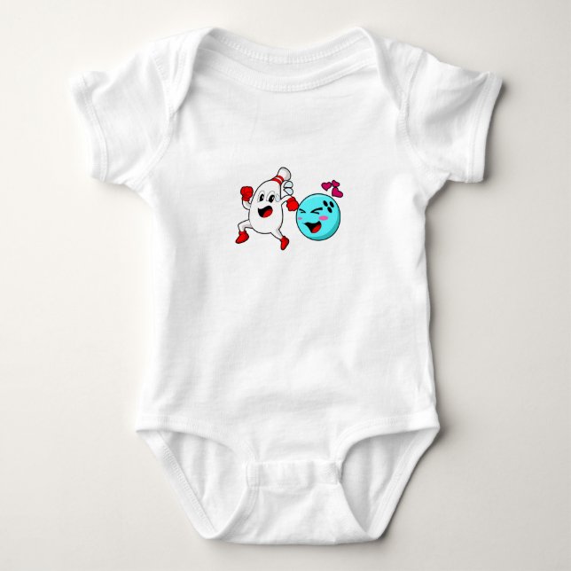 Bowling Bowling ball Baby Bodysuit (Front)
