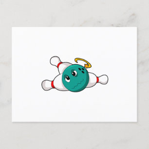 Bowling Bowling ball Bowling pin Postcard