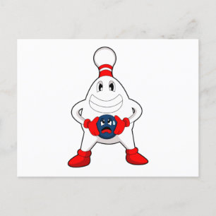 Bowling Bowling pin Bowling ball Postcard