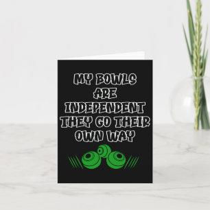 Bowling Bowls Card