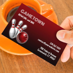Bowling Business Card