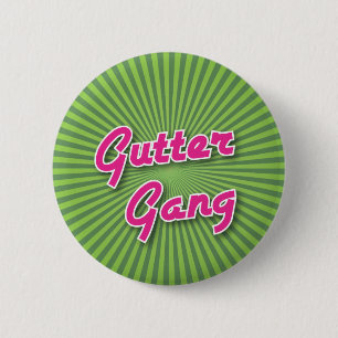Bowling Button: Gutter Gang 2 Inch Round Button