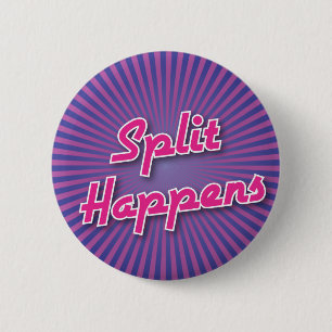 Bowling Button: Split Happens 2 Inch Round Button