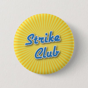 Bowling Button: Strike Club 2 Inch Round Button