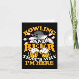Bowling Byll Bowler Bowl Team Strike  Card