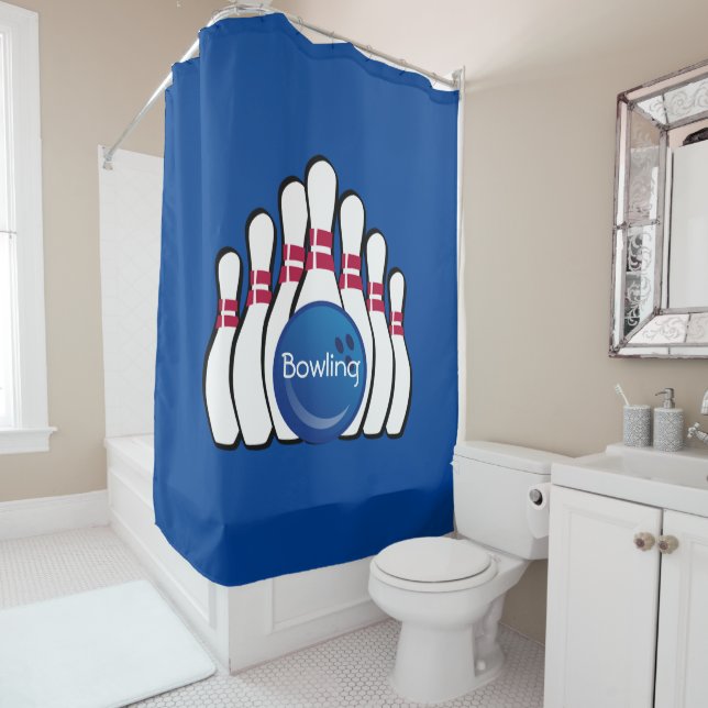 Bowling Carrelage Design Douche rideau (En situation)
