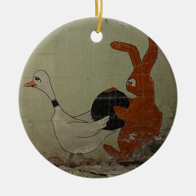 Bowling Ceramic Ornament (Front)