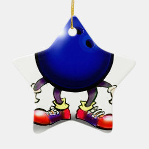 Bowling Ceramic Ornament