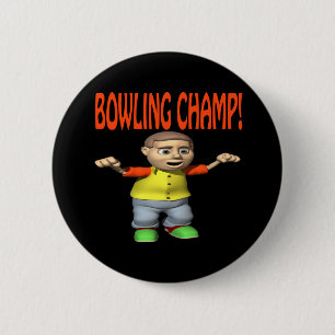 Bowling Champ 2 Inch Round Button