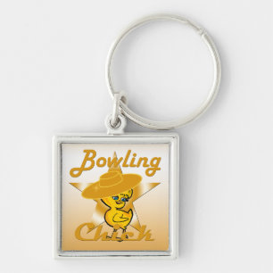 Bowling Chick #10 Keychain