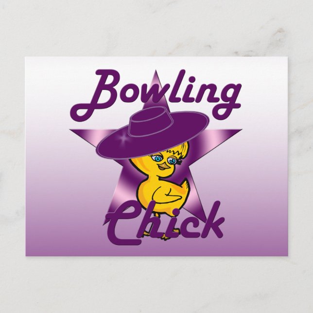 Bowling Chick #9 Postcard (Front)