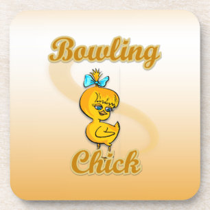Bowling Chick Coaster