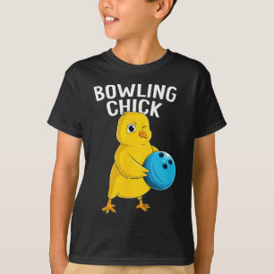 Bowling Chick Funny Women Girls Bowling Cute T-Shirt