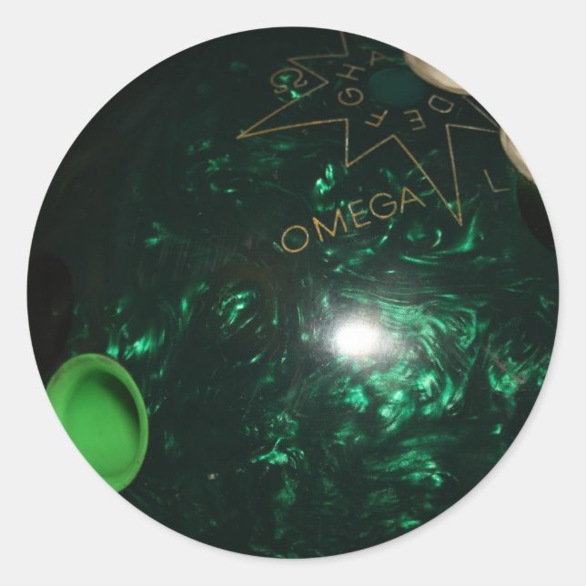Bowling Classic Round Sticker (Front)