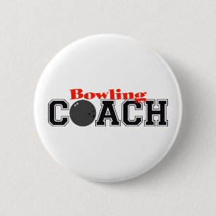 Bowling Coach 2 Inch Round Button