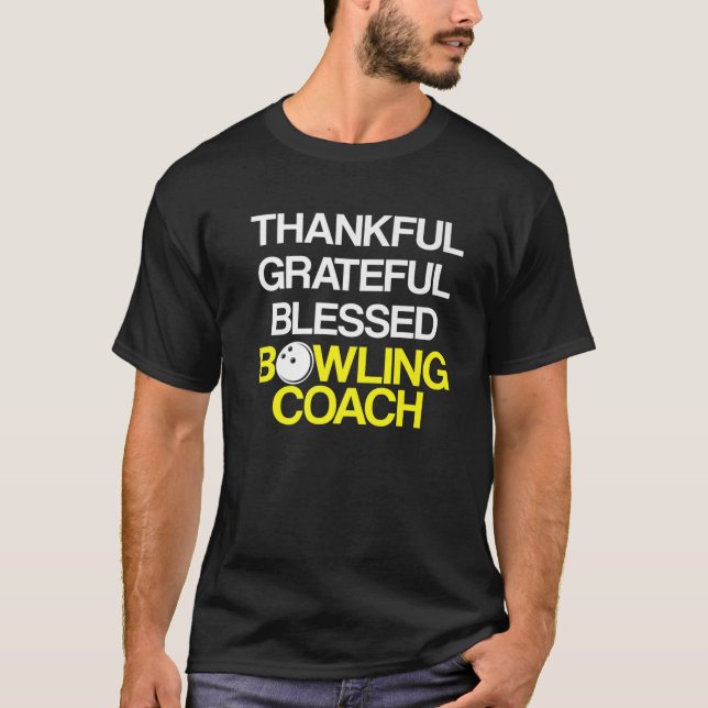 Bowling Coach Player Team Instructor T-Shirt (Front)