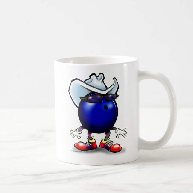 Bowling Cowboy Coffee Mug (Right)