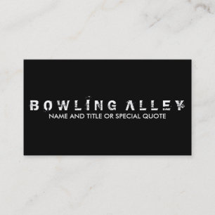 bowling crest (colour customizable) business card