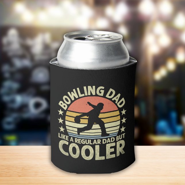 Bowling Dad Fun Bowling Can Cooler (Creator Uploaded)