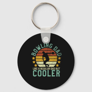 Bowling Dad Funny Father's Day Gift For Bowler Keychain