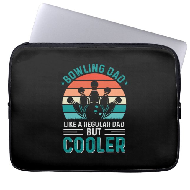 Bowling Dad Laptop Sleeve (Front)