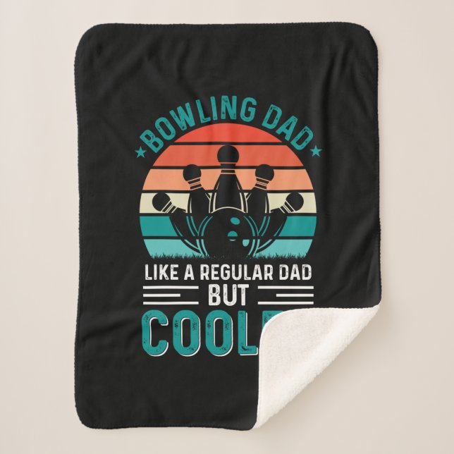 Bowling Dad Sherpa Blanket (Front)