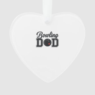 Bowling Dad Vintage Engraving Shirt Design_1 Ornament