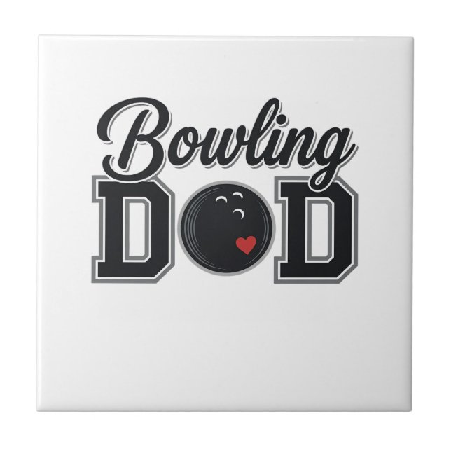 Bowling Dad Vintage Engraving Shirt Design_1 Tile (Front)