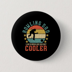 Bowling Dad Vintage Funny Father's Day Gift For Bo 2 Inch Round Button