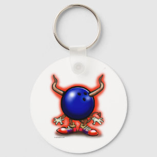 Bowling Demon Keychain