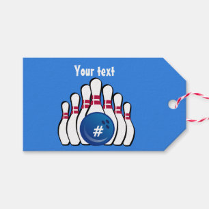 Bowling Design Gift Tags