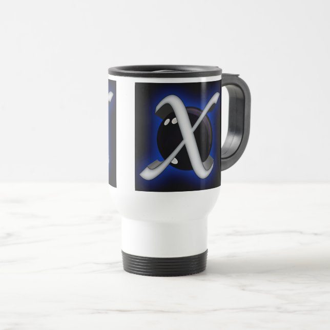 Bowling Design Xmachine Travel Mug (Front Right)