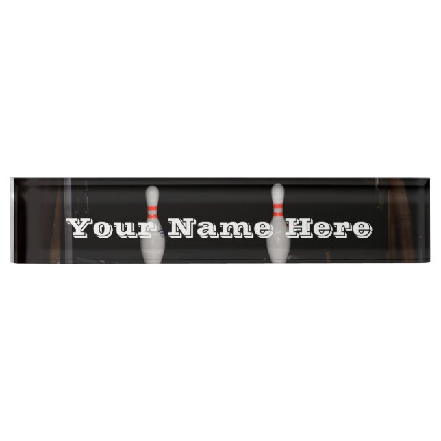 Bowling Desk Name Plate (Front)