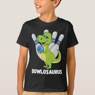 Bowling Dinosaur T-rex Bowlosaurus Player Party Ki T-Shirt