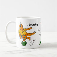 Bowling Dinosaurs Cartoons Personalized Bowlers