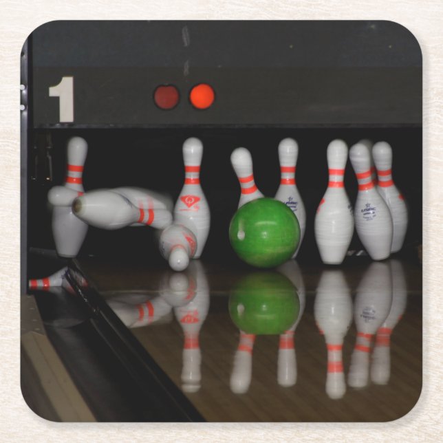 Bowling Drink Coaster (Front)