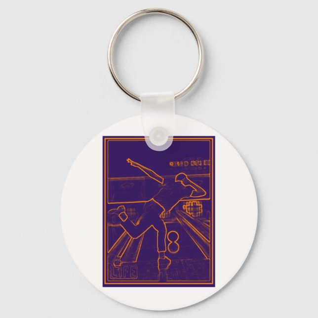 Bowling Electrify Keychain (Front)