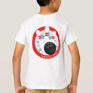 Bowling Event Shirt with Name on Front Pocket