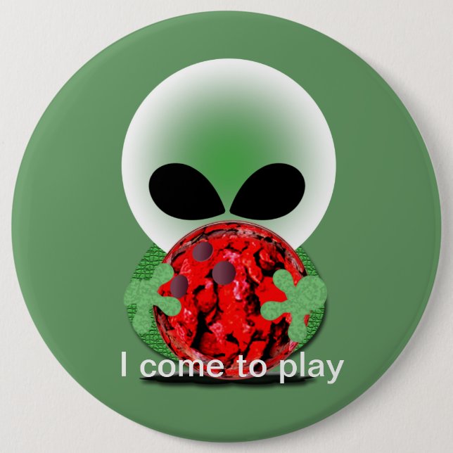 Bowling Fan 6 Inch Round Button (Front)