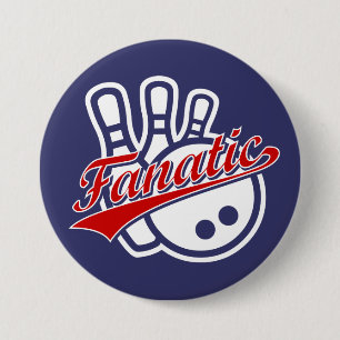 Bowling Fanatic 3 Inch Round Button