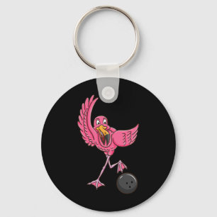 Bowling Flamingo 1 Keychain