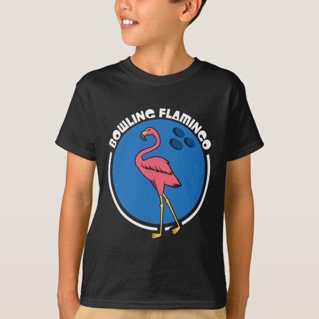 Bowling Flamingo  T-Shirt (Front)